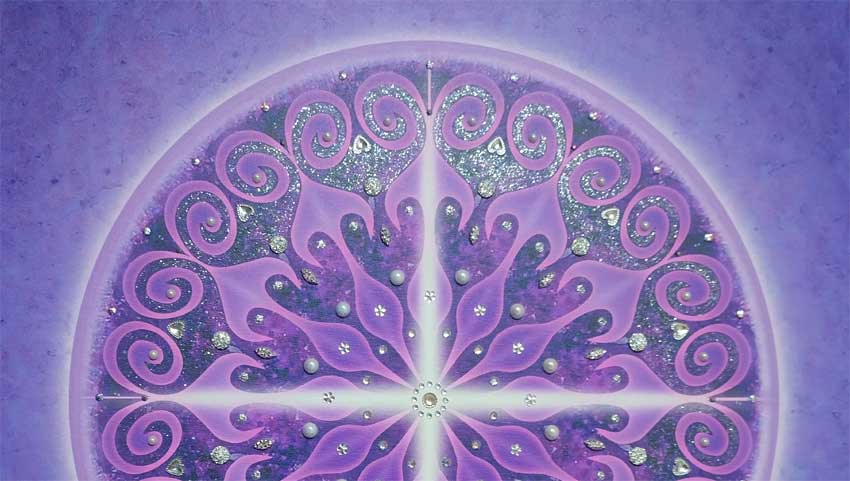 detail čakrový pás