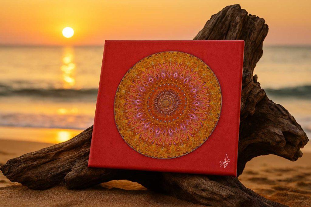 mandala pro znamení zvěrokruhu lev